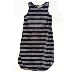 Ace & Jig deck BLUE/GRAY striped Boating Beach Tank Dress SMALL